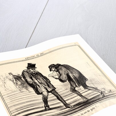 Je suis reçu!! ... Refusé... les cretins!, 1859 by Honoré Daumier