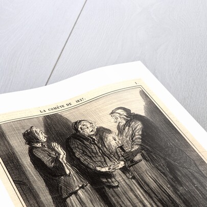 On dit qu'on commence déja à la voir! .., 1857 by Honoré Daumier