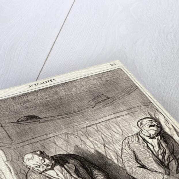 Faisons semblant de dormir.., 1868 by Honoré Daumier