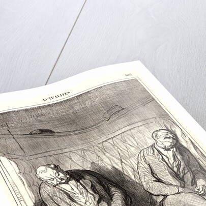 Faisons semblant de dormir.., 1868 by Honoré Daumier