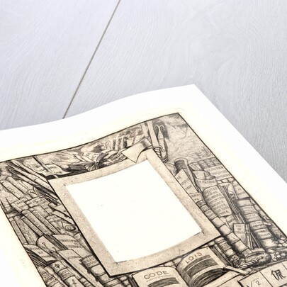 Design for a frame for the Portrait of Armand Guéraud (Projet d'Encadrement pour le Portrait d'Armand Guéraud), 1862 by Charles Meryon