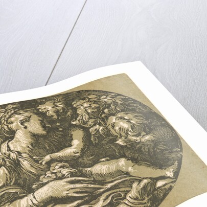 Holy Family in an Oval (The Virgin and Child with the Infant St. John), ca. 1527-1531 by Antonio da Trento