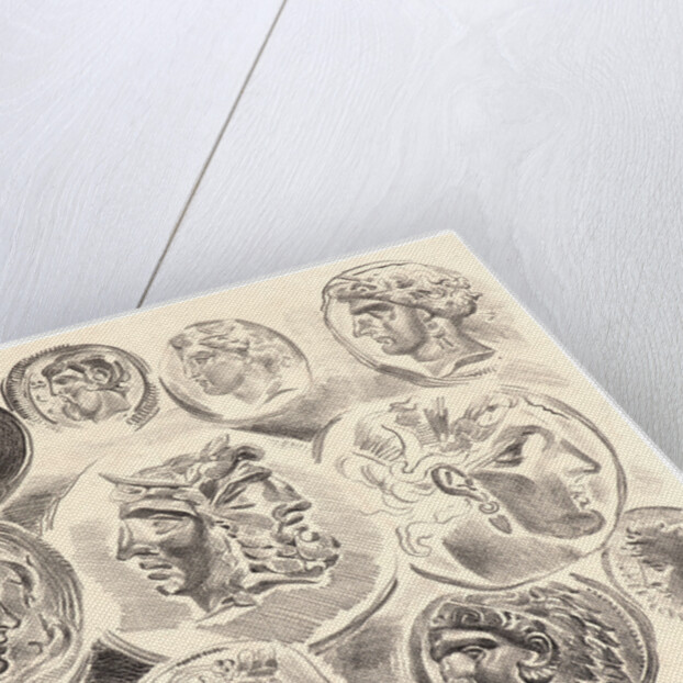 Twelve Antique Medals (Douze Médailles Antiques), 1825 by Eugène Delacroix