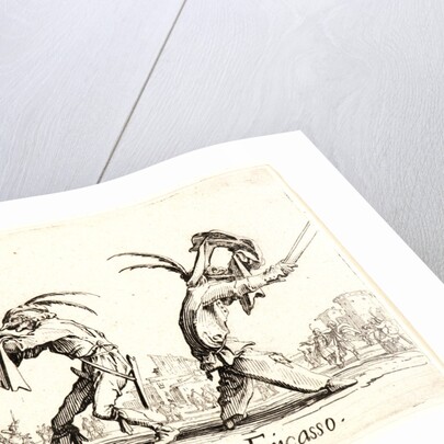 Scaramucia and Fricasso, 1622 and later by Jacques Callot