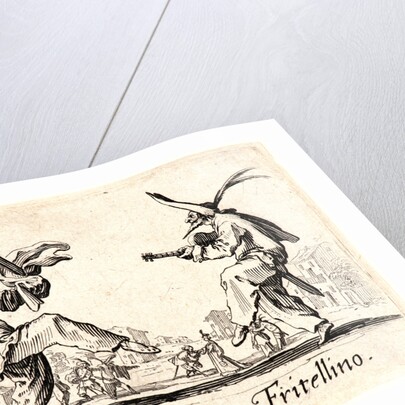 Franca Trippa and Fritellino, 1622 and later by Jacques Callot