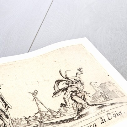 Smaraolo Cornuto and Ratsa di Boio, 1622 and later by Jacques Callot
