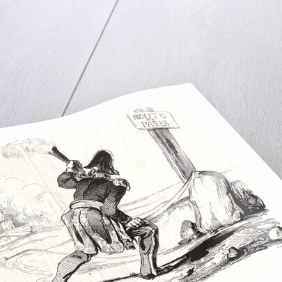 Le Général Omar (Aymard) marchant à la pairie, 1834 by Honoré Daumier