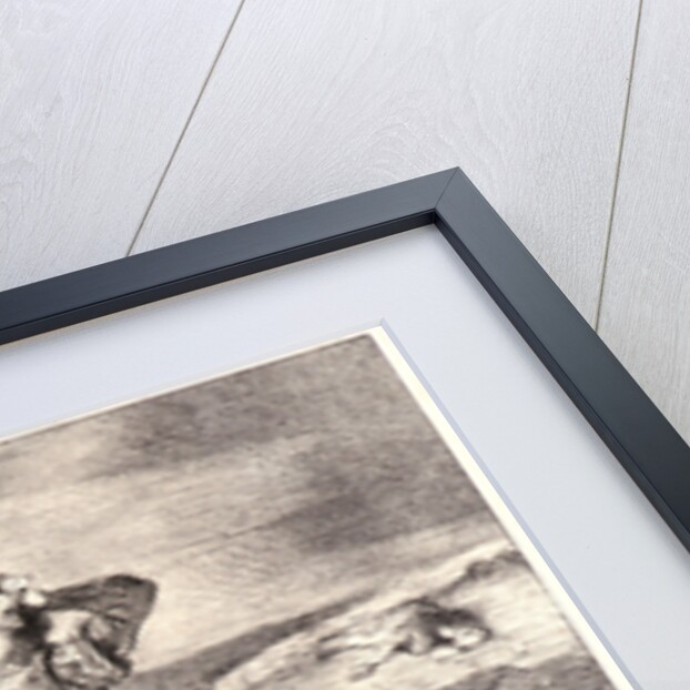 Young Clifford Finding the Body of His Father (La jeune Clifford trouvant le corps de son père sur le champ de bataille de Saint-Alban), 1834 by Eugène Delacroix