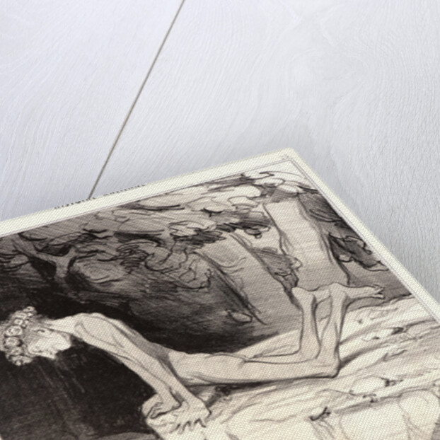 Le beau Narcisse, 1842 by Honoré Daumier