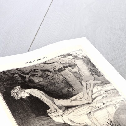 Le beau Narcisse, 1842 by Honoré Daumier