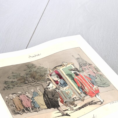 Un Promenade (Jadis), 1829 by Henry Bonaventure Monnier