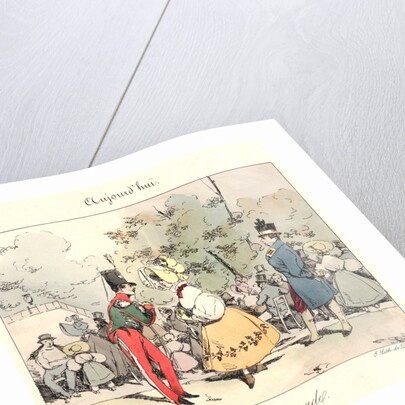 Un Promenade (Aujourd'hui), 1829 by Henry Bonaventure Monnier