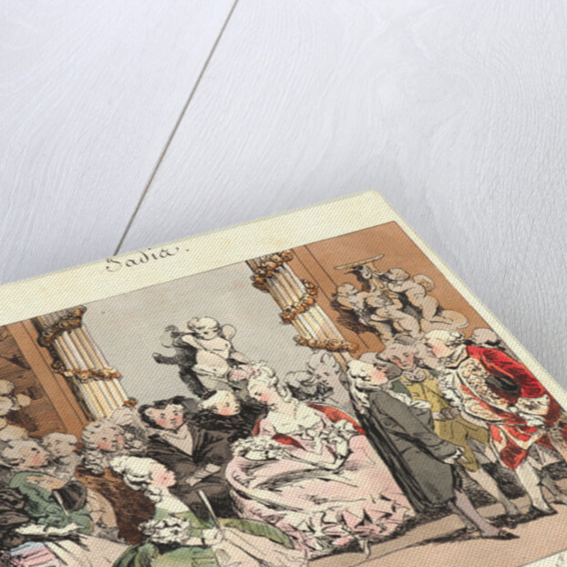 Un Soiree (Jadis), 1829 by Henry Bonaventure Monnier