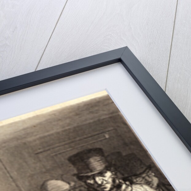 Un bureau d'attente d'omnibus, 1862 by Honoré Daumier