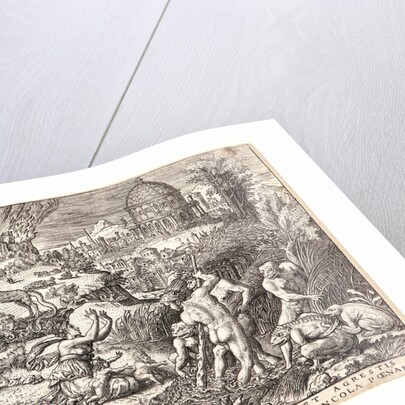 Latona Transforms the Lykian Peasants Who Had Insulted Her into Frogs by Etienne Delaune