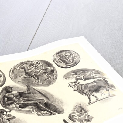 Nine Antique Medals (Neuf Médailles Antiques), 1825 by Eugène Delacroix