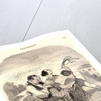 Avantages des terrasses italiennes, 1846 by Honoré Daumier