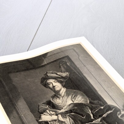 Portrait of the Painter, Hyacinthe Rigaud, 1714 by Pierre Drevet