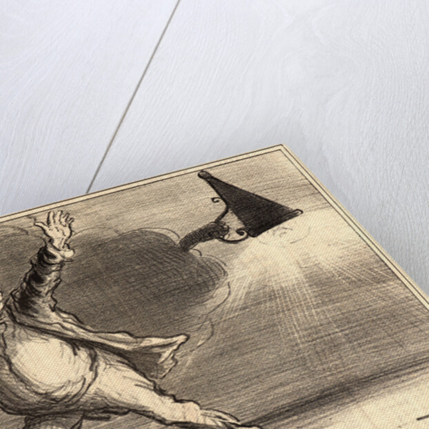 M. Babinet se decidant à ... eteindre ... le soleil, 1857 by Honoré Daumier