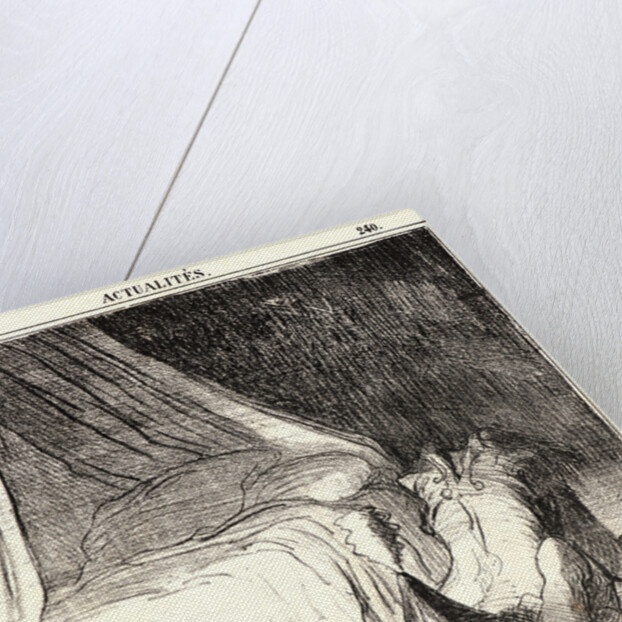 S'Assurent Qu'il n'y a pas de Fenians sous son Lit, 1866 by Honoré Daumier
