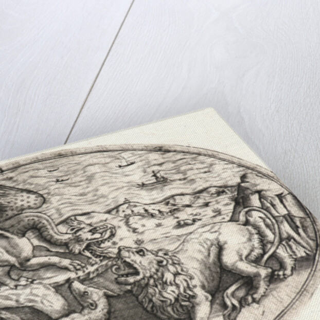 Lion, Dragon and Fox Quarrelling, ca. 1470-1490 by Anonymous