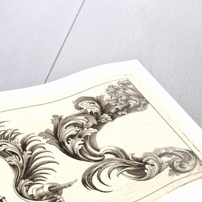 Plate 8 from the set of Twelve Ornament Friezes, ca. 1670 by Domenico Bonavera