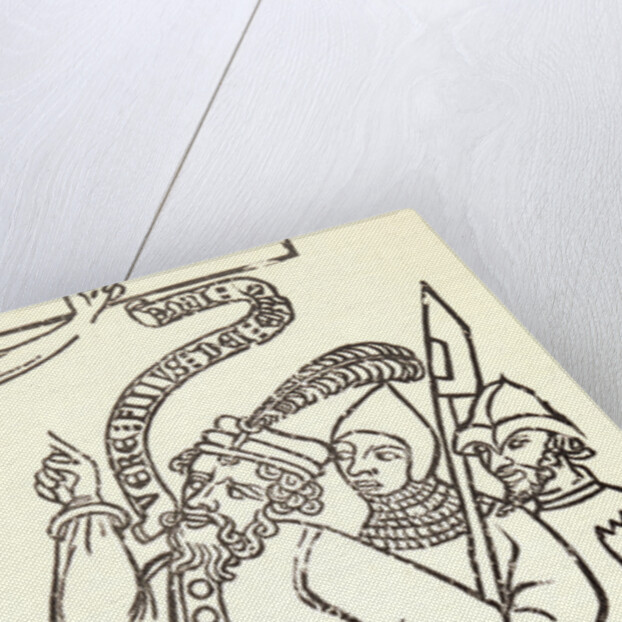 Untitled Fragment of a Crucifixion, late 14th century by Anonymous