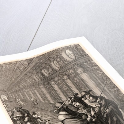 Roger, with Cardinals, in a Picture Gallery, ca. 1657 by Abraham Bosse