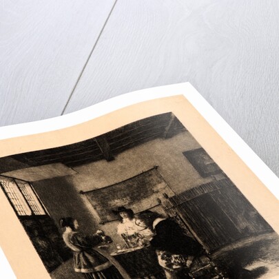 Two Ladies and Two Gentlemen in an Interior by Daniel Charles Marie Mordant