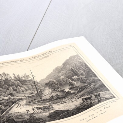 Road and Bridge over the Mohawk River, ca. 1830-1840 by F. Jacques Milbert