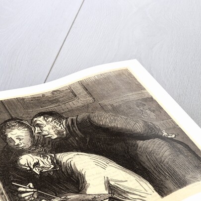 Avant le Salon.—Peintres et Bourgeois.—La dernier main, 1862 by C. Maurand