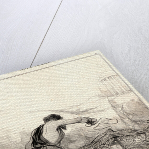 Les filets de Vulcain, 1842 by Honoré Daumier