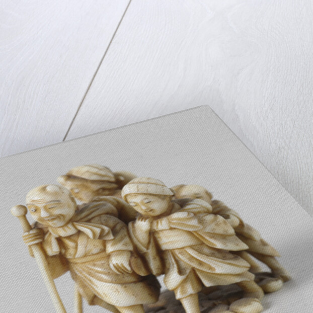 Netsuke, A group of five persons by Anonymous