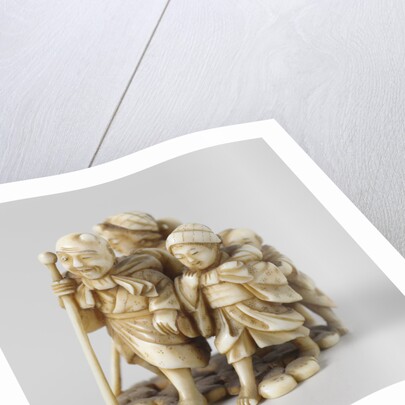 Netsuke, A group of five persons by Anonymous