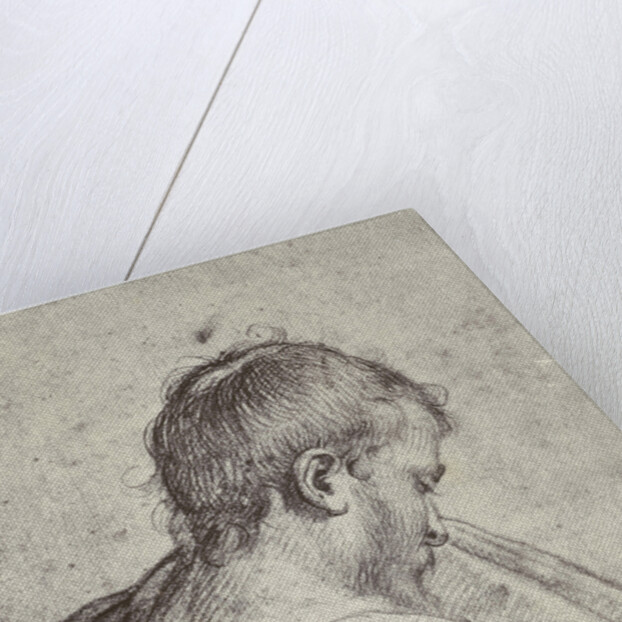 A Mourning Head by Michelangelo