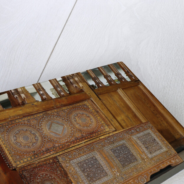 Chest in certosina technique, decorated with intarsia of ebony and ivory by Anonymous