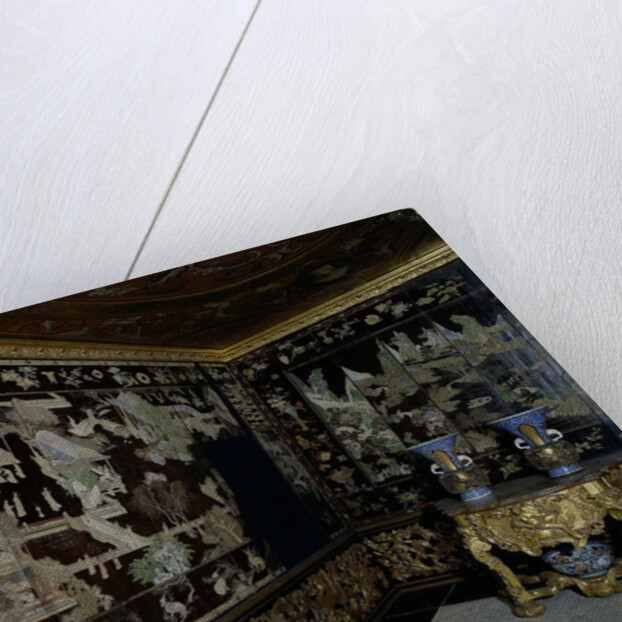 Woodwork in Chinese lacquer, from the palace of the Frisian town holders by Anonymous