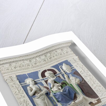 Altarpiece with the Virgin and Child Enthroned entre Saint Jerome and Saint Nicholas of Myra by Anonymous