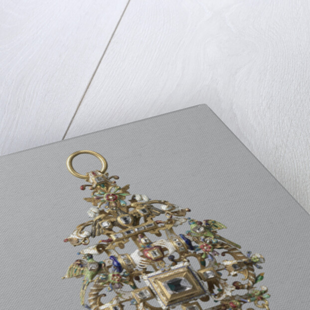 Pendant with closed hands together by Anonymous