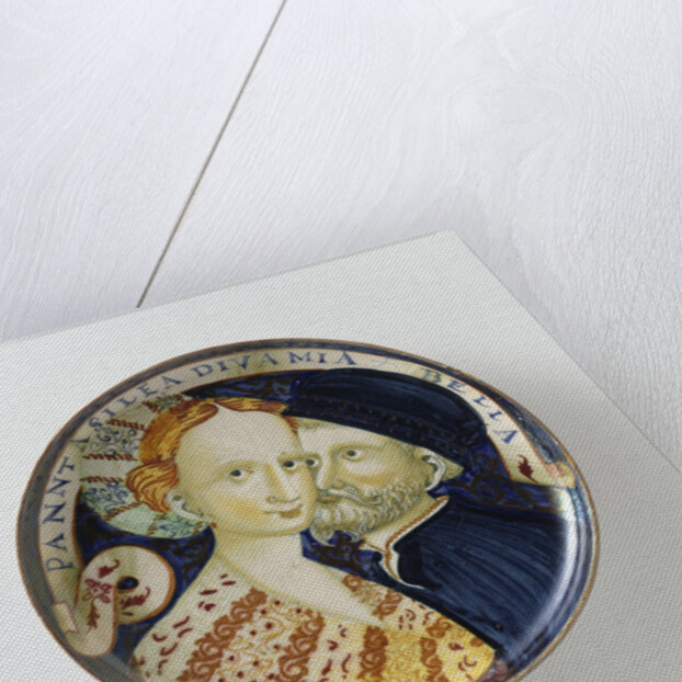 Dish with a man and a woman by Anonymous
