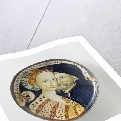 Dish with a man and a woman by Anonymous