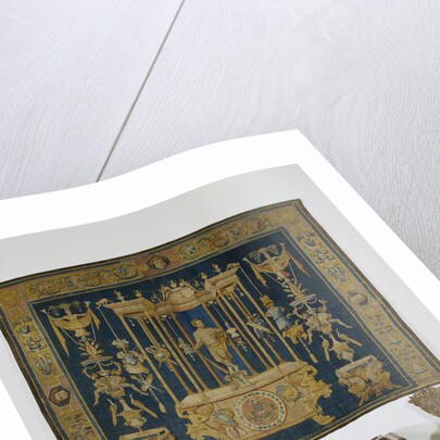 Grotesk Carpet with Hercules, Master of Geometric mark by Perino del Vaga