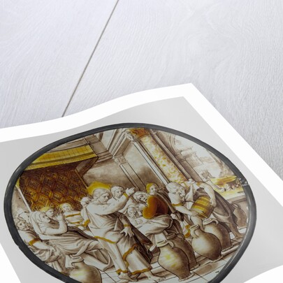 Window with the Wedding at Cana, Anonymous, c. 1525 by Anonymous