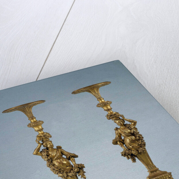 Two candle stands Torchères by Anonymous