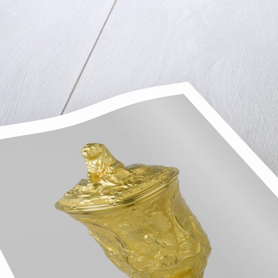 Jar with lid, made for the couple of Johan van Borssele van der Hoge and Anna Margaretha Elisabeth Coninck by Anonymous