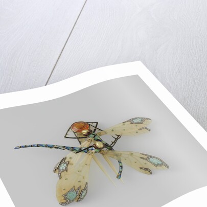 Comb in the form of two dragonflies by Lucien Gaillard