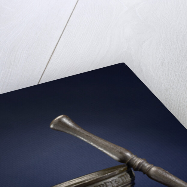 Mortar with the inscription: ENGBET TELINC AND IANNEKE SY HUISVROV MCCCCCXI by Anonymous