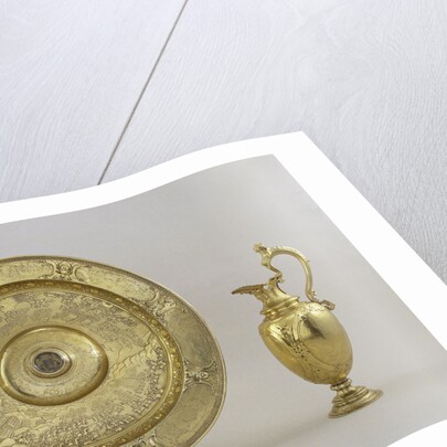 Ewer and basin with scenes of land and sea battles constantly the Eighty Years' War by Adam van Vianen I