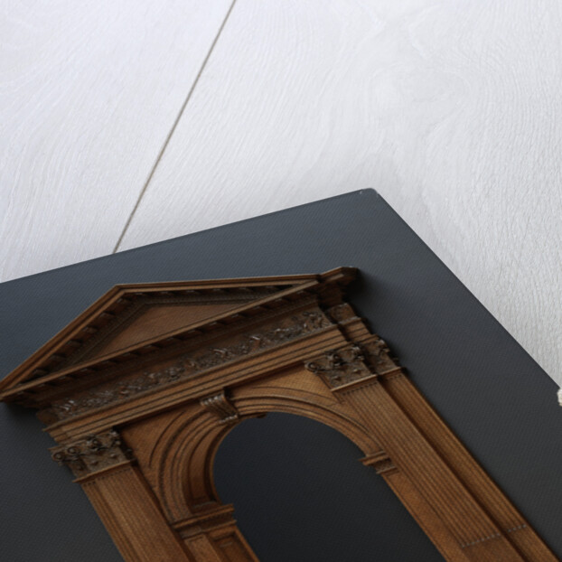 Portico and pediment from the Huydecoper house by Philips Vinckboons II