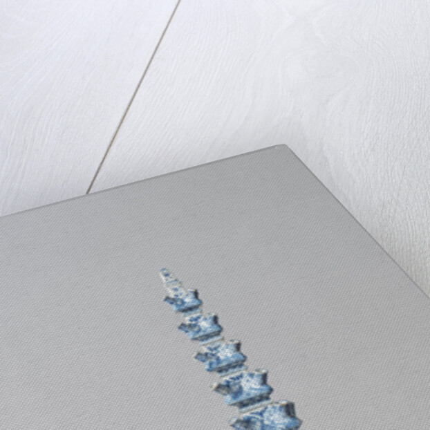 Flower Pyramid of Delftware by Anonymous